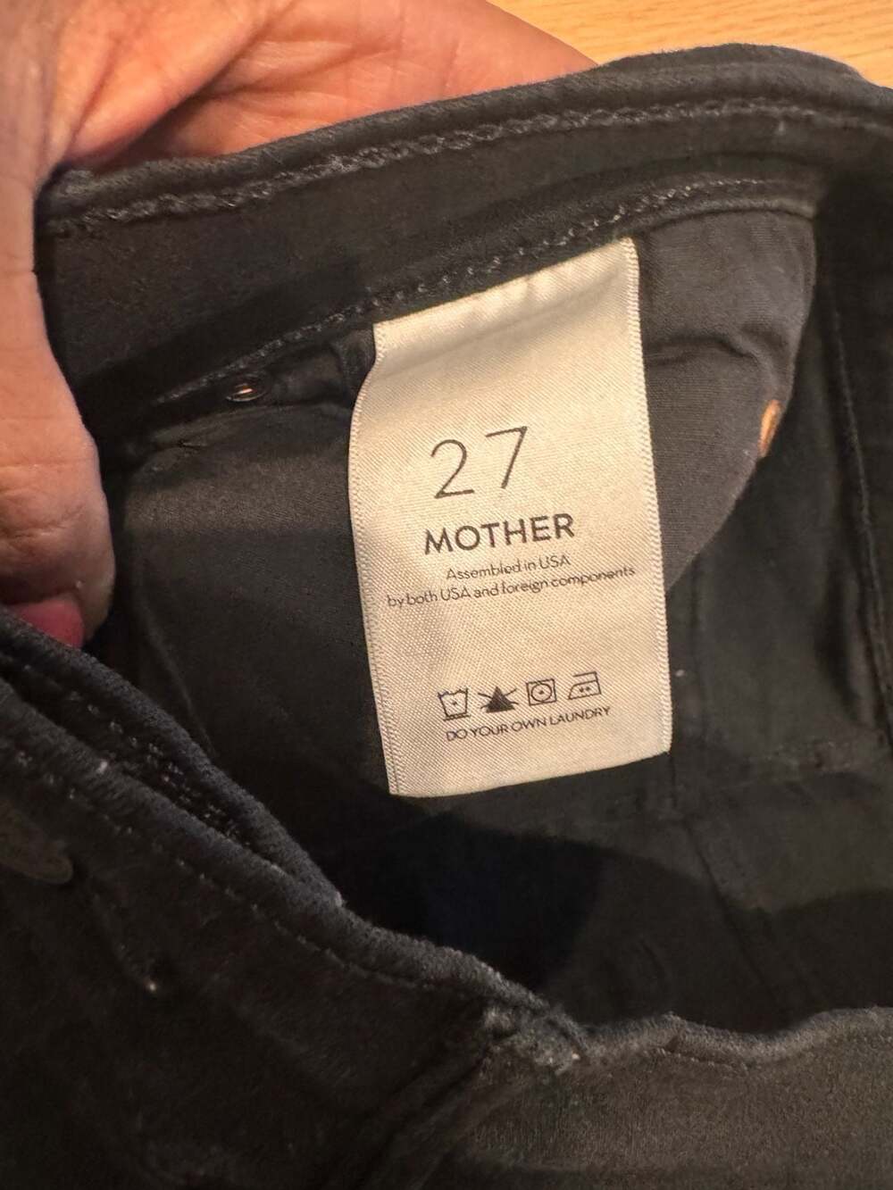 MOTHER Women's The Pixie Ankle Skinny Jeans Not Guilty Black Wash Size 24
